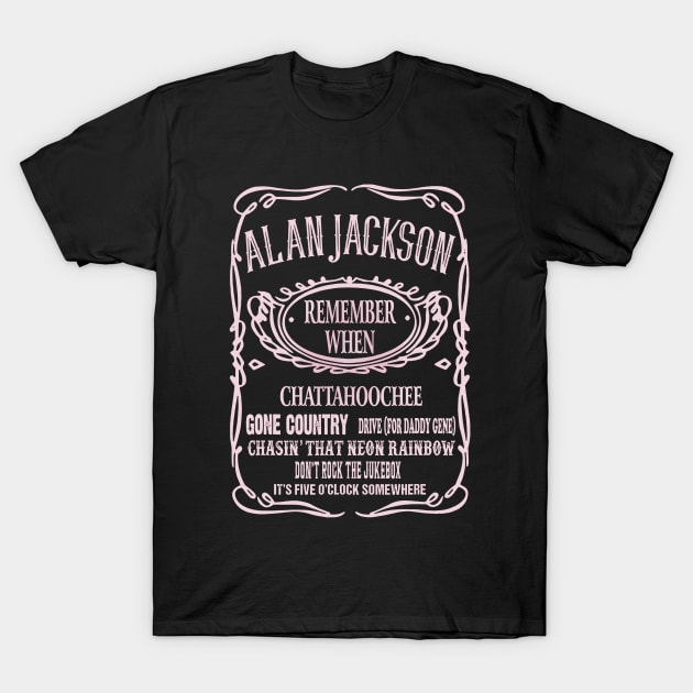 Alan Jackson Best Of Design T-Shirt by StoneSoccer